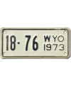 Motoros amerikai rendszám Wyoming 18-76