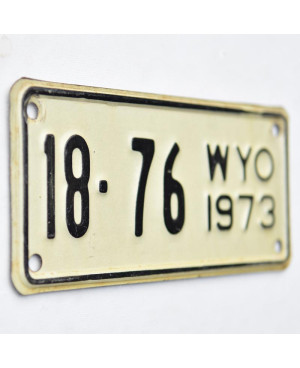 Motoros amerikai rendszám Wyoming 18-76