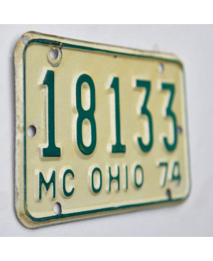 Motoros amerikai rendszám Ohio 18133