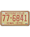 Motoros amerikai rendszám Iowa 77-6841