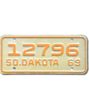 Motoros amerikai rendszám South Dakota 12796