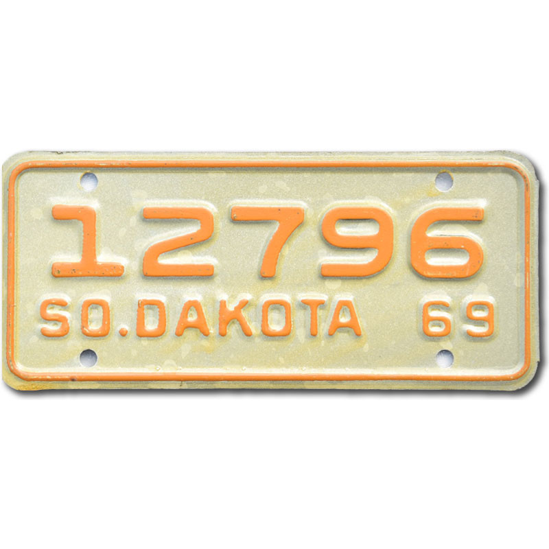 Motoros amerikai rendszám South Dakota 12796
