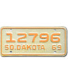 Motoros amerikai rendszám South Dakota 12796