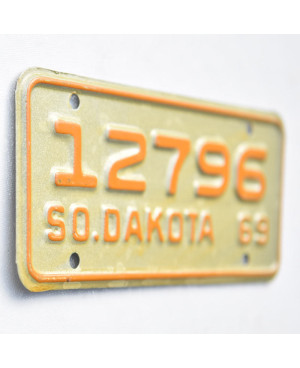 Motoros amerikai rendszám South Dakota 12796