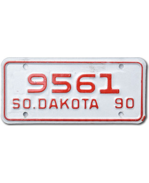 Motoros amerikai rendszám South Dakota 9561
