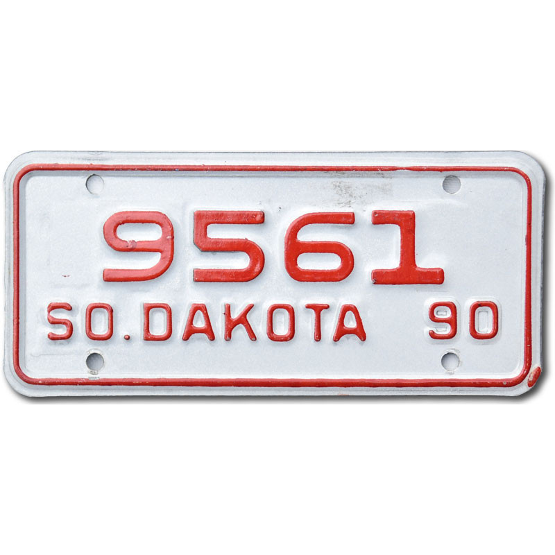 Motoros amerikai rendszám South Dakota 9561