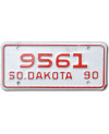 Motoros amerikai rendszám South Dakota 9561