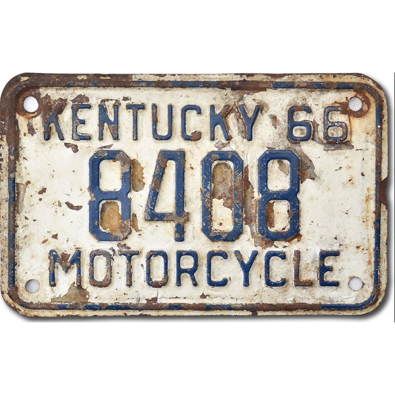 Motoros amerikai rendszám Kentucky 8408