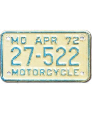 Americká SPZ Missouri 27-522 moto