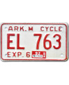 Americká SPZ Arkansas EL 763 moto