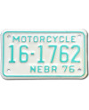 Americká SPZ Nebraska 16-1762 moto
