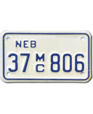 Americká SPZ Nebraska 37MC806 moto
