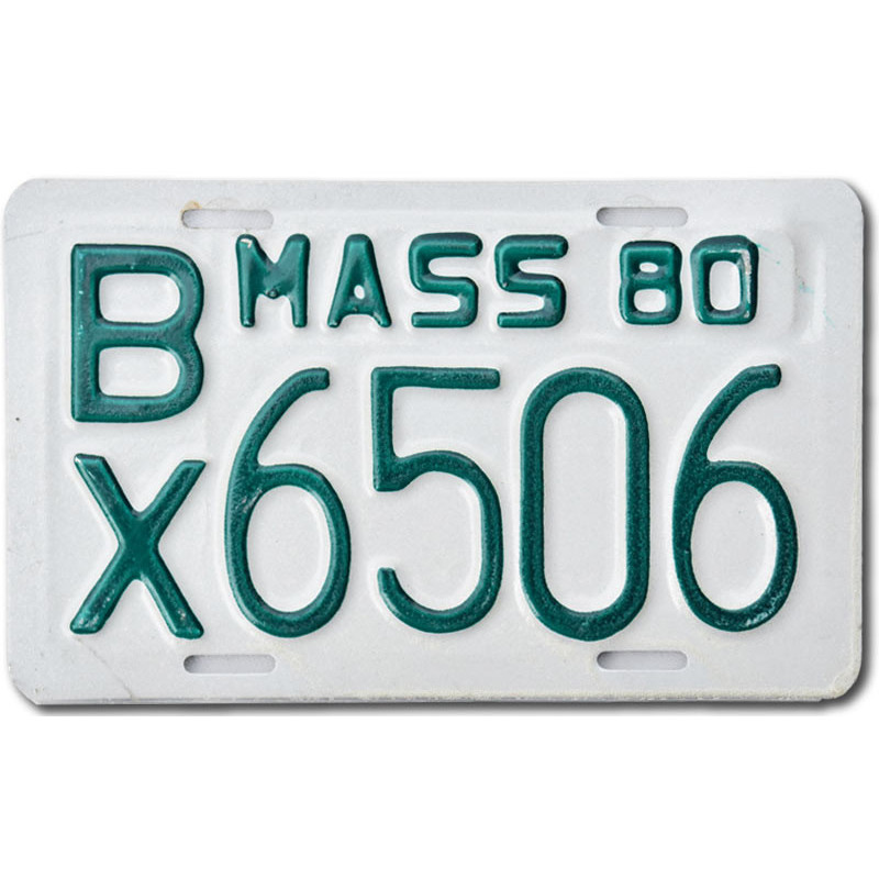 Americká SPZ Massachusetts 1980 BX6506 moto