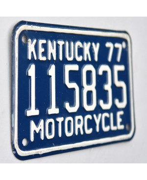 Americká SPZ Kentucky 1977 Blue 115835 moto