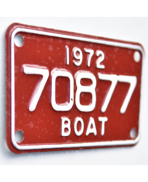 Americká SPZ Boat 1972 Red 70877