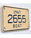 Americká SPZ Boat 1967 Creamy 2655
