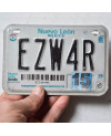 Mexikói rendszám Nuevo León EZW4R moto