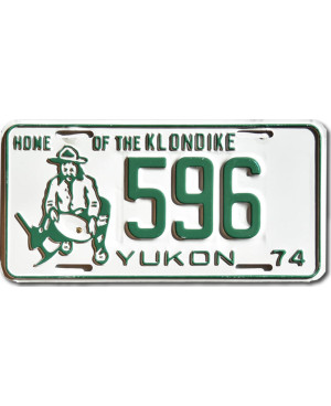 Kanadai rendszám Yukon 1974 Home Of The Klondike 596