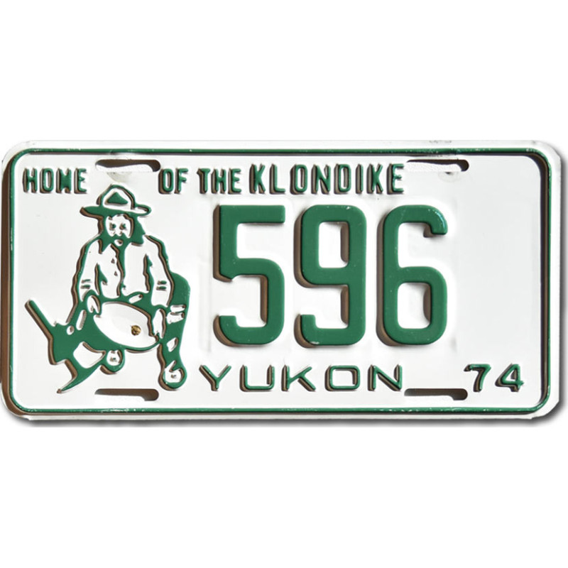 Kanadai rendszám Yukon 1974 Home Of The Klondike 596