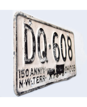 Amerikai rendszám Ohio 1938 Anniversary DQ-608