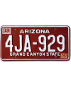 Amerikai rendszám Arizona Red 4JA-629
