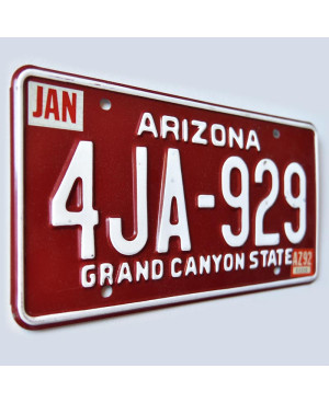 Amerikai rendszám Arizona Red 4JA-629