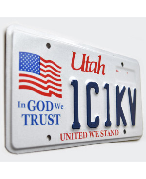 Amerikai rendszám Utah In God We Trust