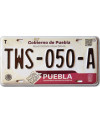 Mexikói rendszám Puebla TWS-050-A