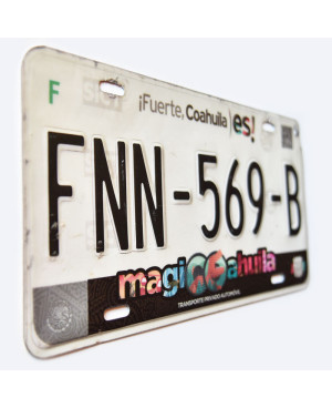 Mexikói rendszám Coahuila Magic FNN-569-B