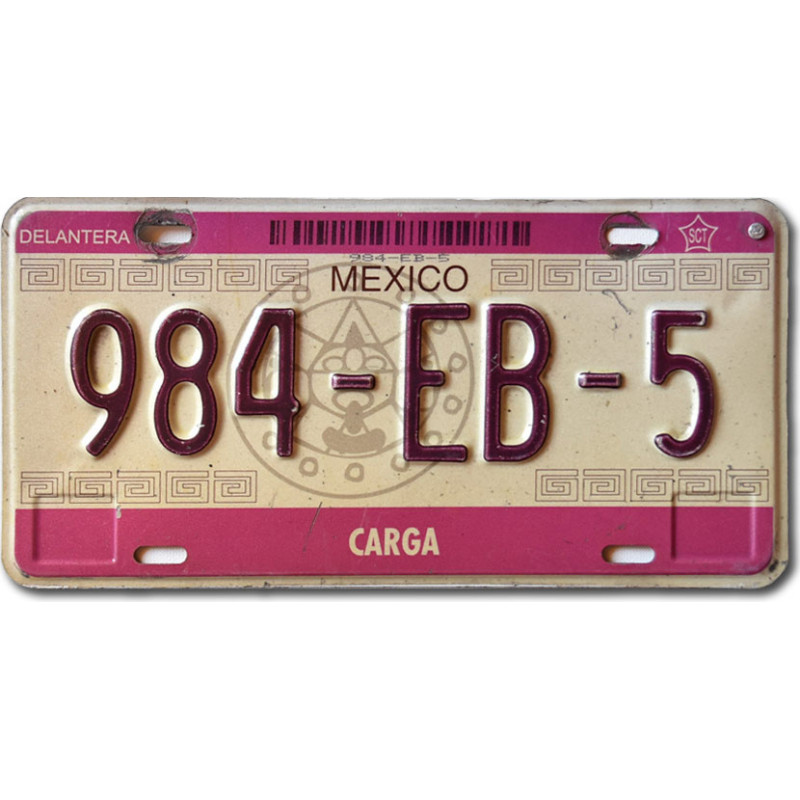 Mexikói rendszám Interstate Truck 984-EB-5