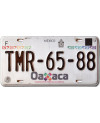Mexikói rendszám Oaxaca TMR-65-88