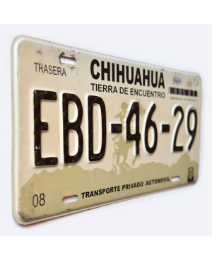 Mexikói rendszám Chihuahua EBD-46-29
