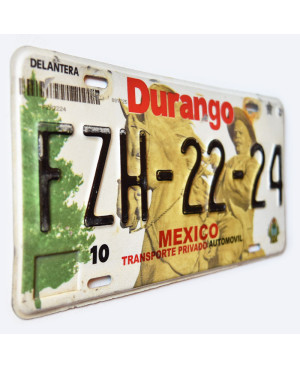 Mexikói rendszám Durango FZH-22-24