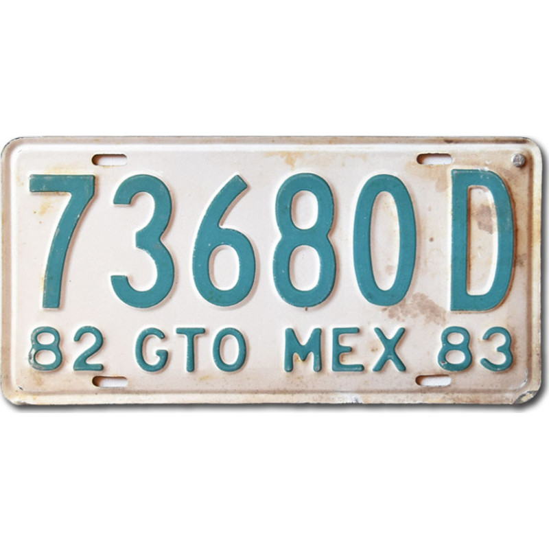 Mexikói rendszám Guanajuato 73680D