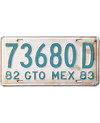 Mexikói rendszám Guanajuato 73680D