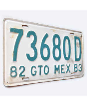 Mexikói rendszám Guanajuato 73680D