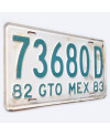 Mexikói rendszám Guanajuato 73680D