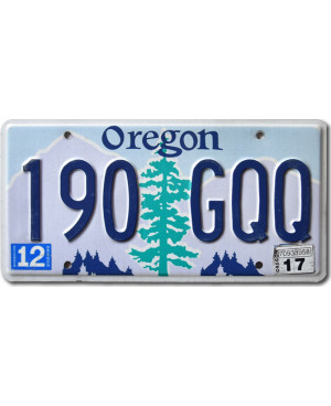 Amerikai rendszám Oregon Tree