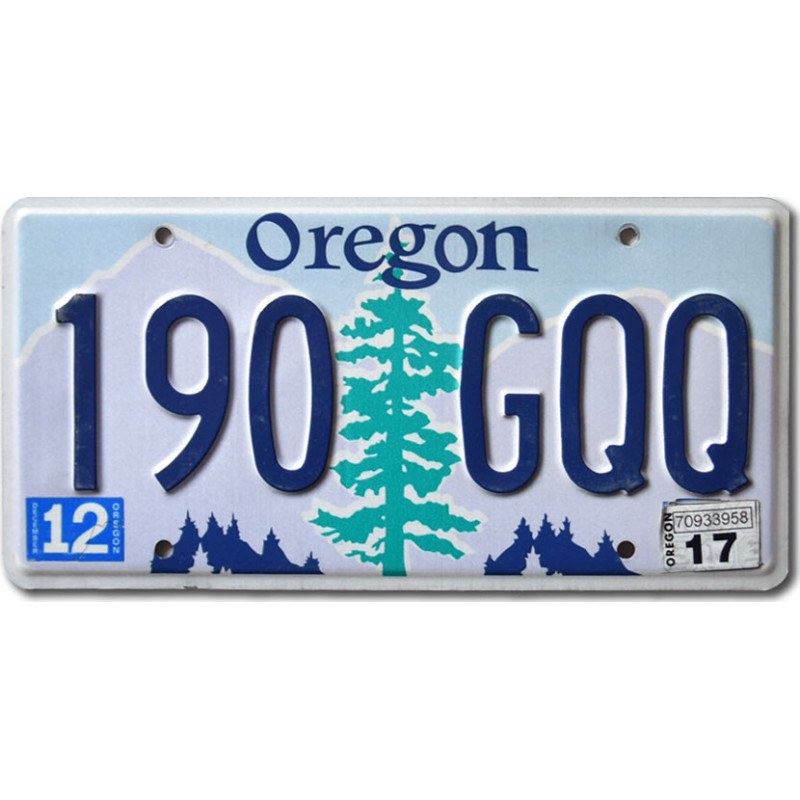 Amerikai rendszám Oregon Tree