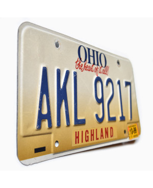 Amerikai rendszám Ohio The Heart Of It All