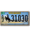 Amerikai rendszám Wyoming Country