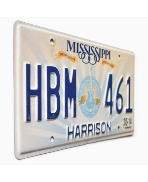 Amerikai rendszám Mississippi Lucille Guitar