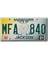 Amerikai rendszám Mississippi Magnolia
