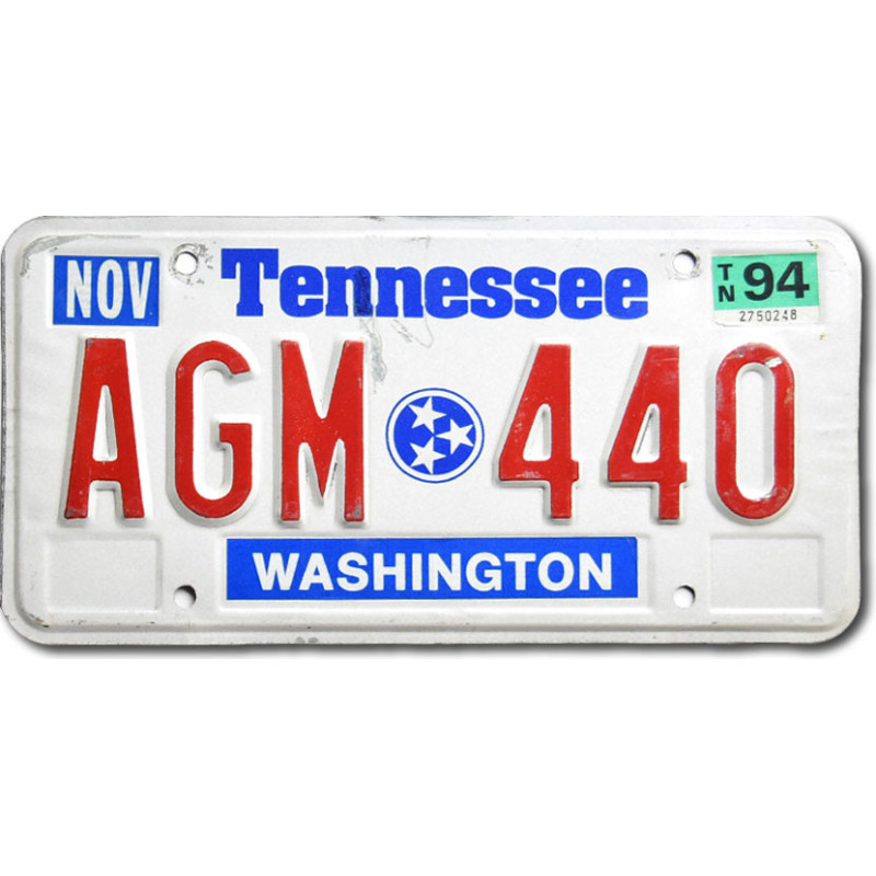 Amerikai rendszám Tennessee Stars