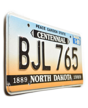 Amerikai rendszám North Dakota Centennial
