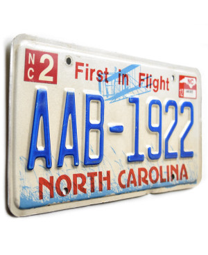 Amerikai rendszám North Carolina First in Flight