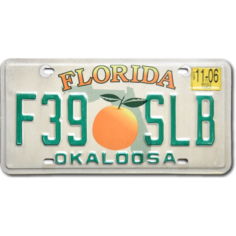 Amerikai rendszám Florida Orange