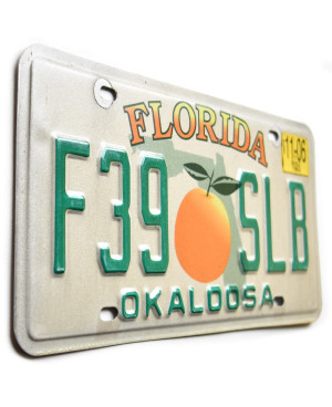 Amerikai rendszám Florida Orange