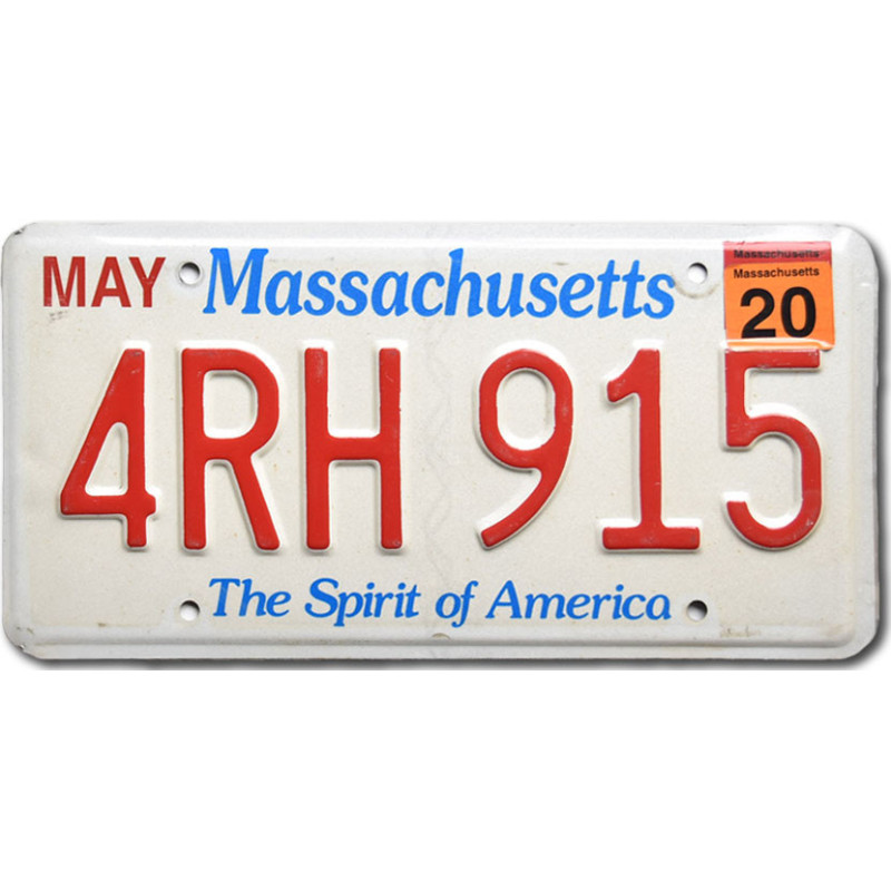 Amerikai rendszám Massachusetts – Spirit of America