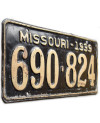 Amerikai rendszám Missouri 1939 Black 690-824